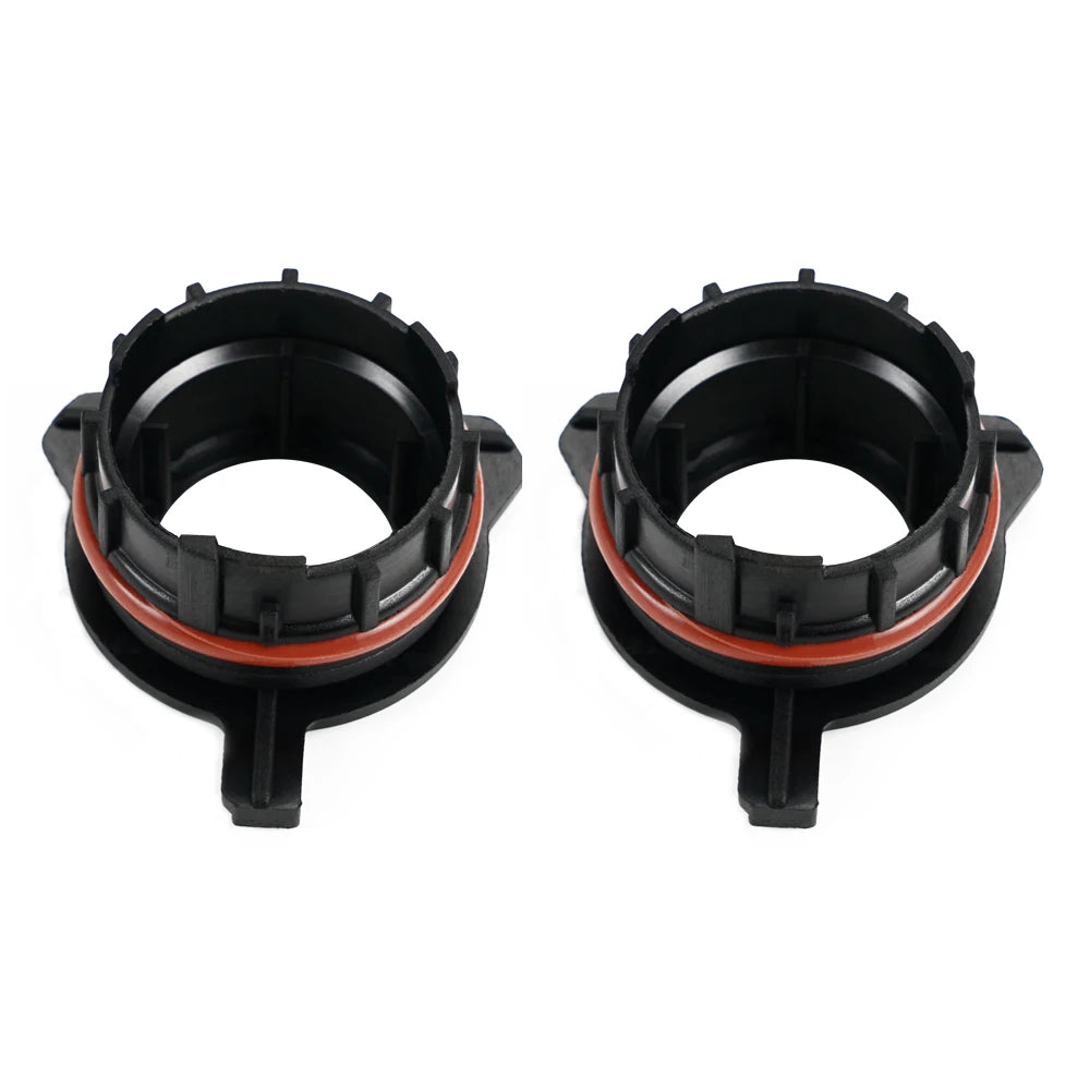 BEVINSEE 2pcs H7 LED Headlight Adapters Holders Lamp Base For Mercedes-Benz SLK Class SLK2