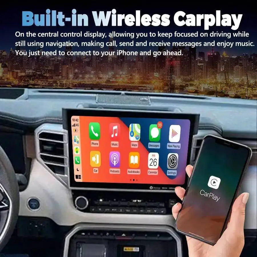 Android Auto Stereo DSP Head Unit 13.3inch For Toyota Tundra 2022-2024 Multimedia Video Pl | AUTOKITSHOP