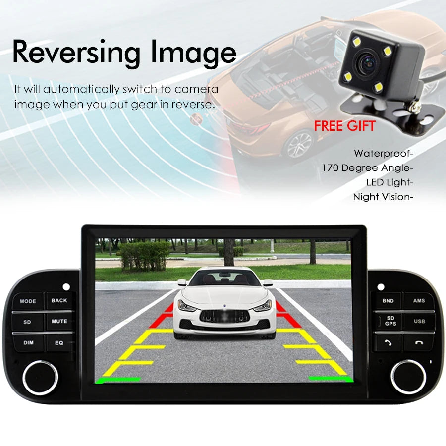 Android 14 Screen For FIAT PANDA 2013-2020 Car Radio Multimedia Video Player Stereo Auto A