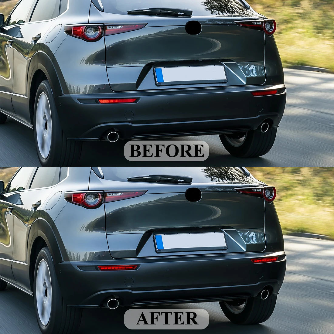For Mazda CX-30 CX30 CX50 CX-50 2020 2021 2022 Car Rear Bumper Reflector Light Danamic Tur | AUTOKITSHOP