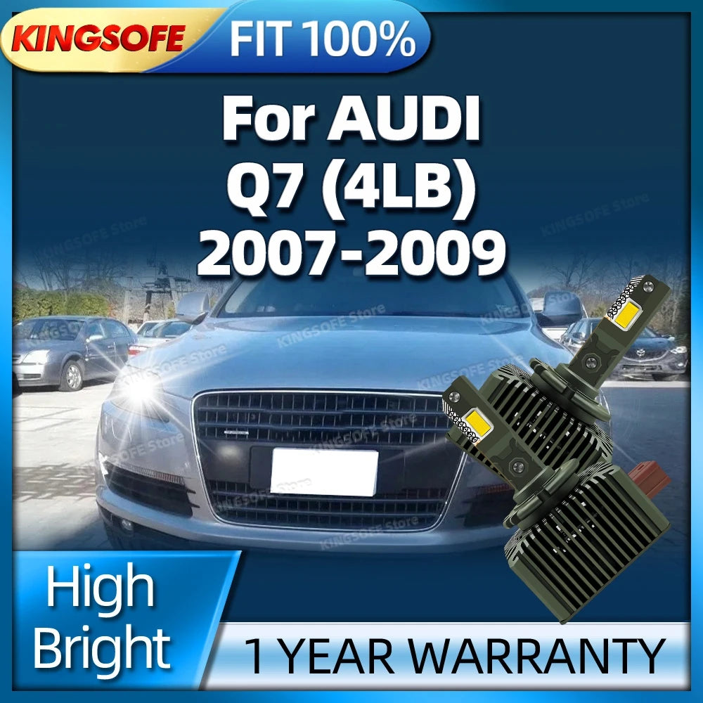 LED Headlights Canbus 50000LM D1S Auto Bulbs Car Lamp Xenon Lamp For AUDI Q7 4LB 2007 2008