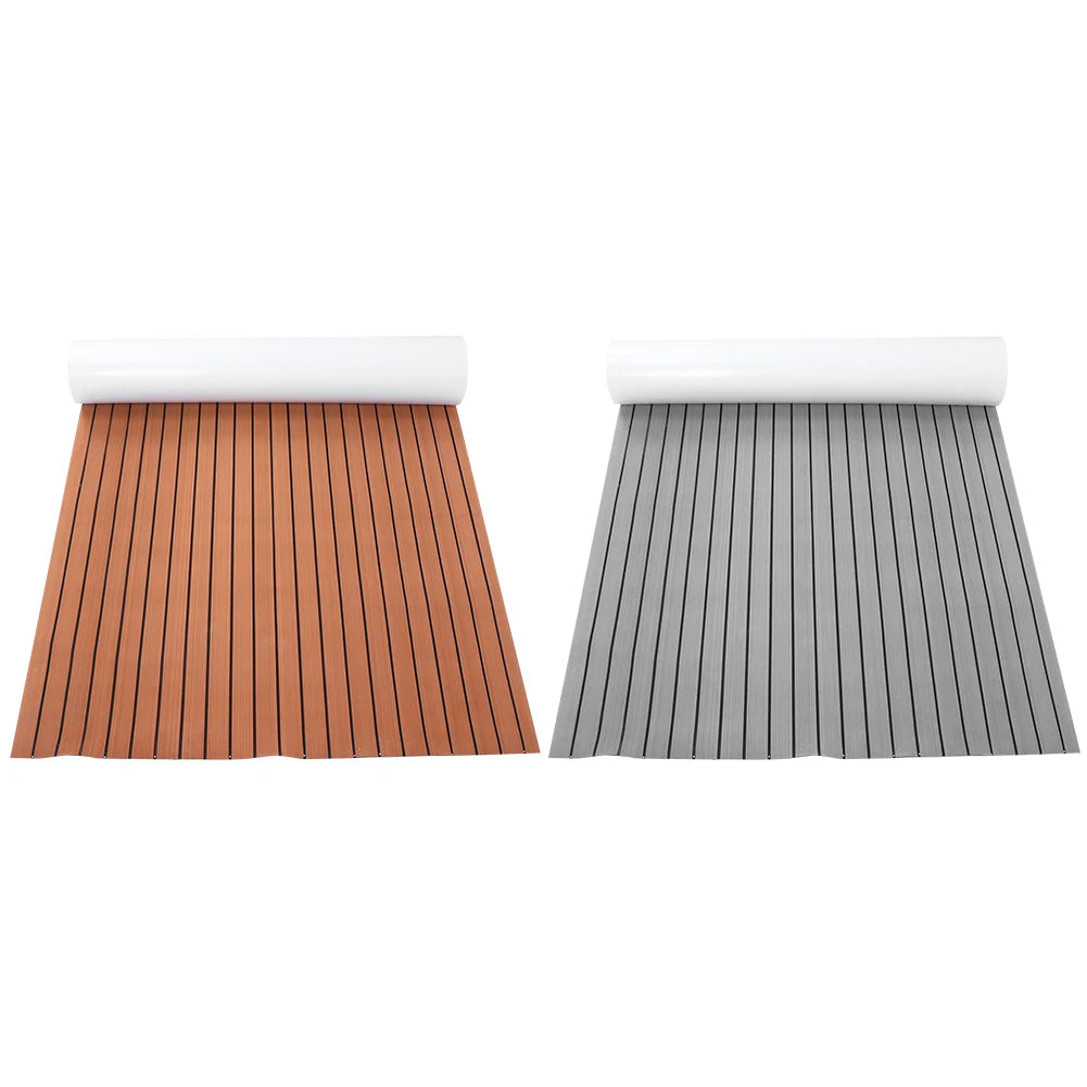 120x240cm Boat EVA Foam Teak Floor Mat Non-Slip Self-Adhesive Pad Cuttable Waterproof Marine Car - Automotive LED Light