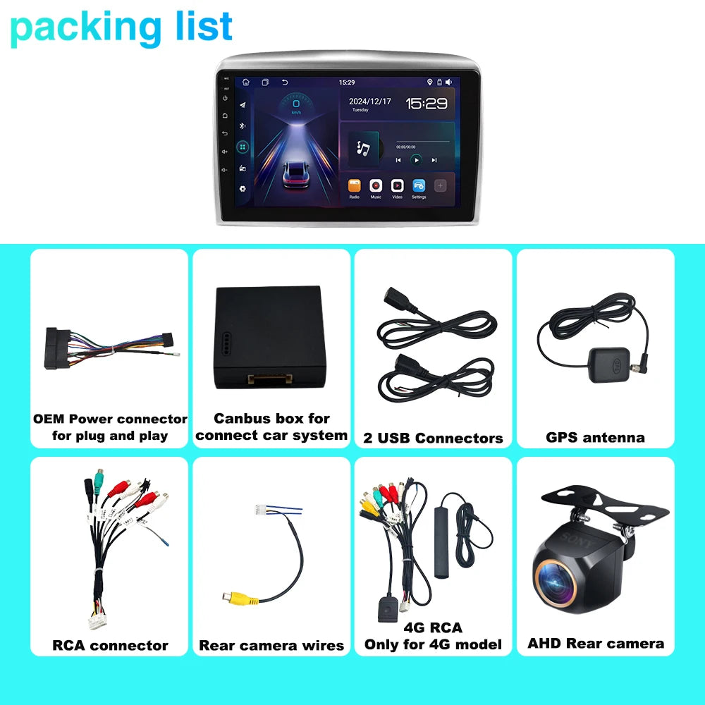 Carplay For Lancia Ypsilon 2006 - 2011 Android 15 Android Auto Multimedia Car Player Navig