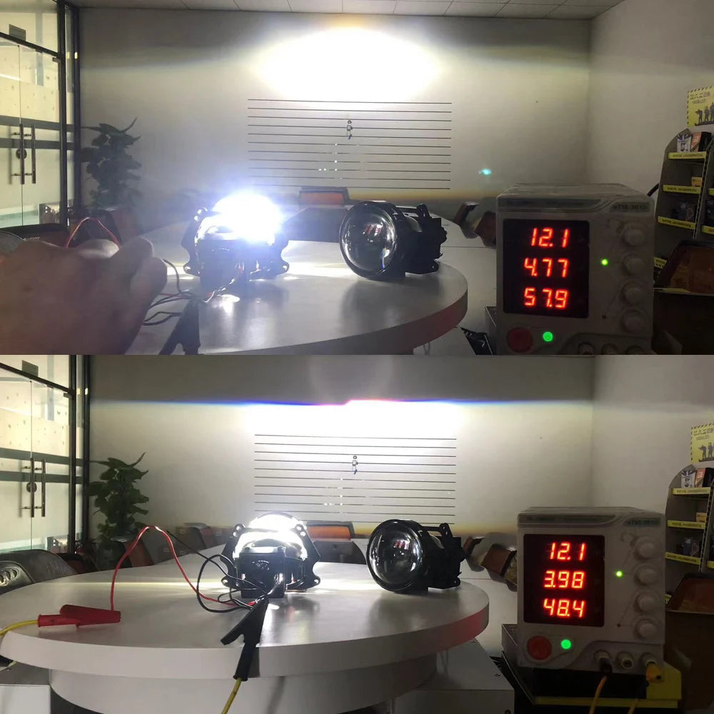 3.0 Inch Bi Led Projector Lens Halo Lights H4 H7 9005 9006 Car Headlights Hella 3R High Lo
