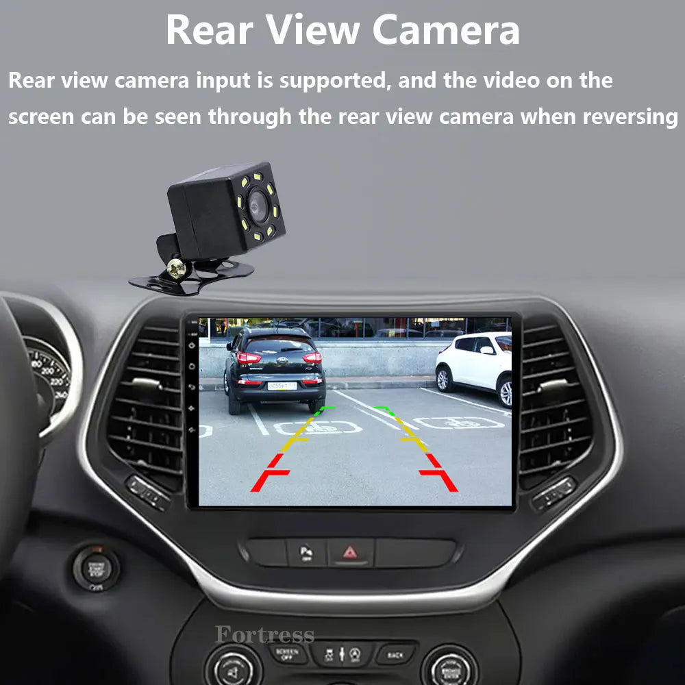 For Jeep Cherokee 5 KL 2014-2018 Car Radio Multimedia Navigation 4G Stereo Wireless Blueto