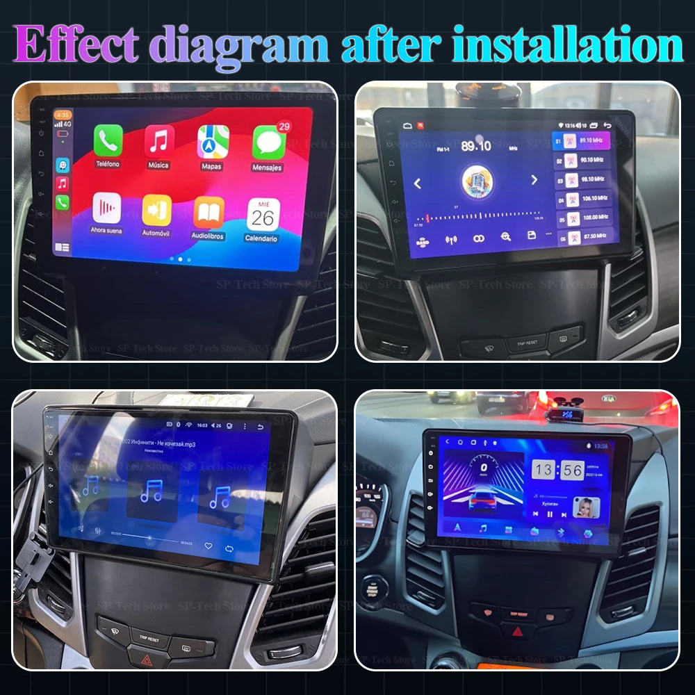 Android 16 For Ssangyong Korando 3 Actyon 2 2013-2017 Stereo Car Radio Multimedia Video Pl | AUTOKITSHOP