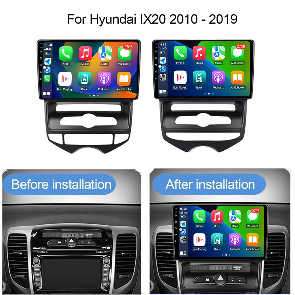 Carplay Android Auto for Toyota Land Cruiser LC200 2007 2022 Car Accessories Display Scree