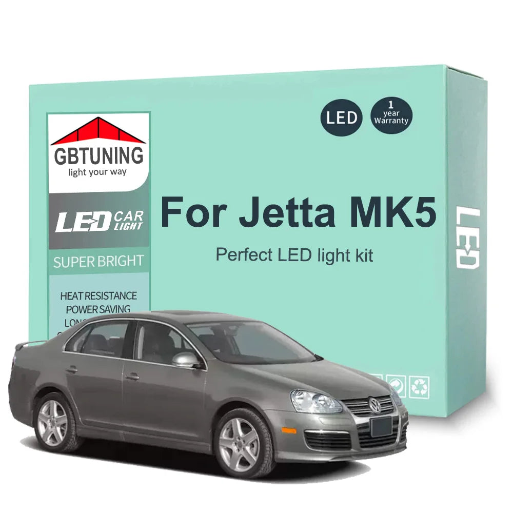 14-Piece LED Interior Light Kit for VW Volkswagen Jetta MK5 5 V - Canbus Error-Free Bulbs | AUTOKITSHOP