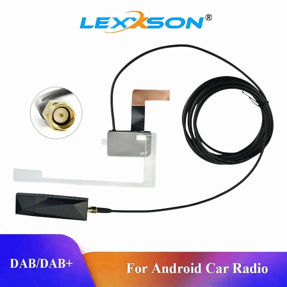 Universal DAB + Antenna With USB Adapter Dongle For European Android Car Radio GPS DAB+ St | AUTOKITSHOP