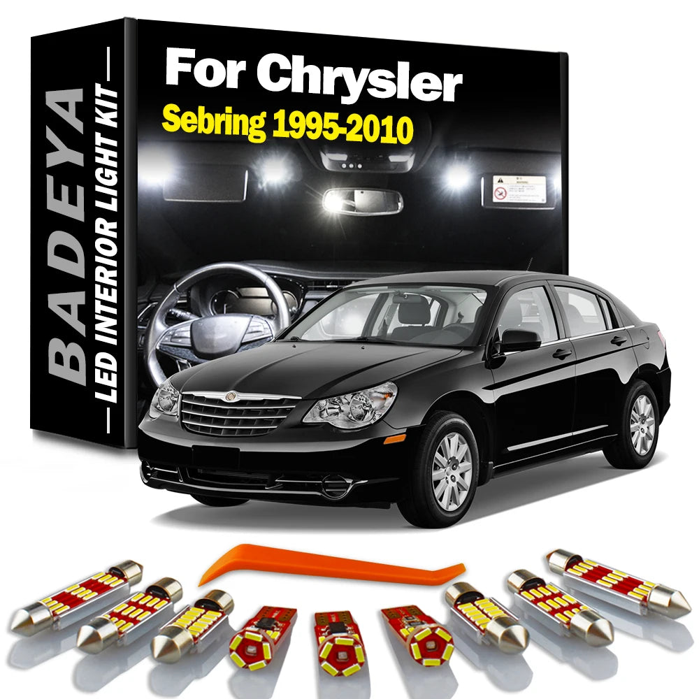 LED Interior Light Kit for Chrysler 1995-2005 - Canbus Error-Free Interior Bulbs