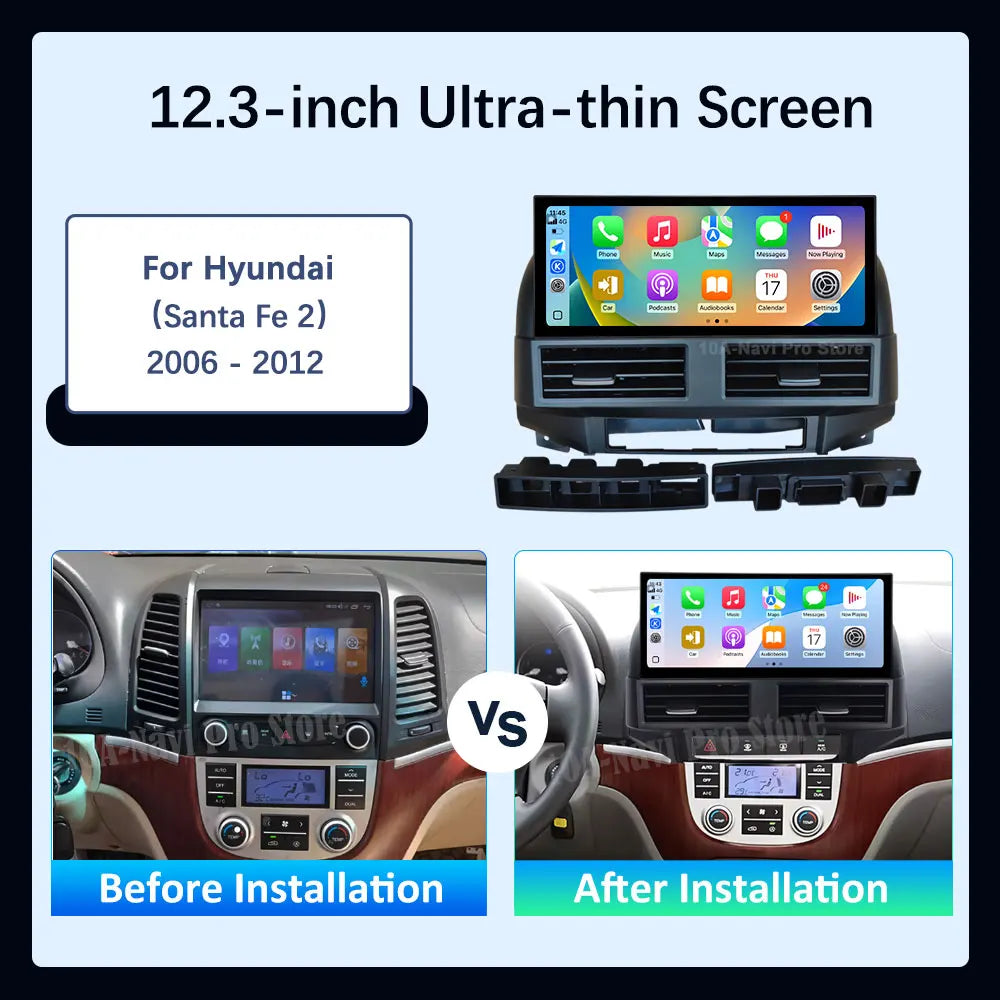 Android 15 Navigation GPS WiFi Car Video Multimedia Player DSP Stereo 4G QLED Touch Screen