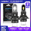 XSTORM H7 LED Light Bulbs H4 H11 9005 9006 LED Headlight Canbus 120W 30000LM With Fan Turb
