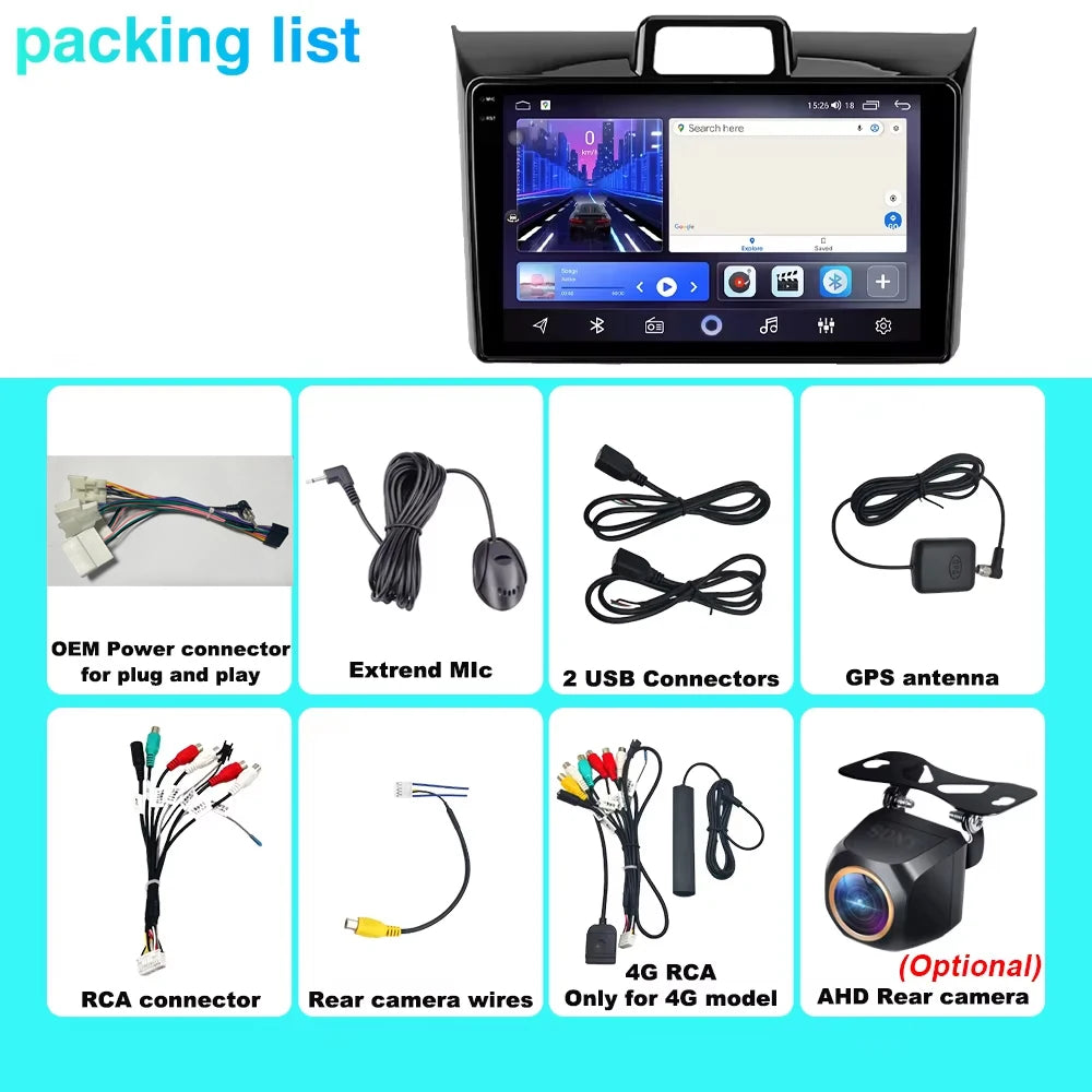Car Android For Toyota Corolla Axio 2 Fielder 3 E160 2012 - 2021 Auto Radio Stereo Head Un