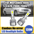 H7 Canbus LED Headlight Bulbs 6000K White Super Bright 120W 20000LM Truck Headlamp 12V 24V