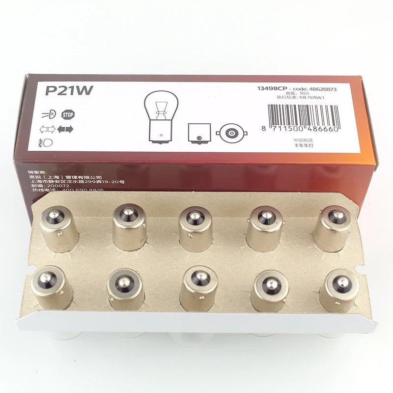 Philips Truck 24V P21W S25 21W BA15s 1156 Standard Turn Signal Lamp Original Rear Bulb Sto