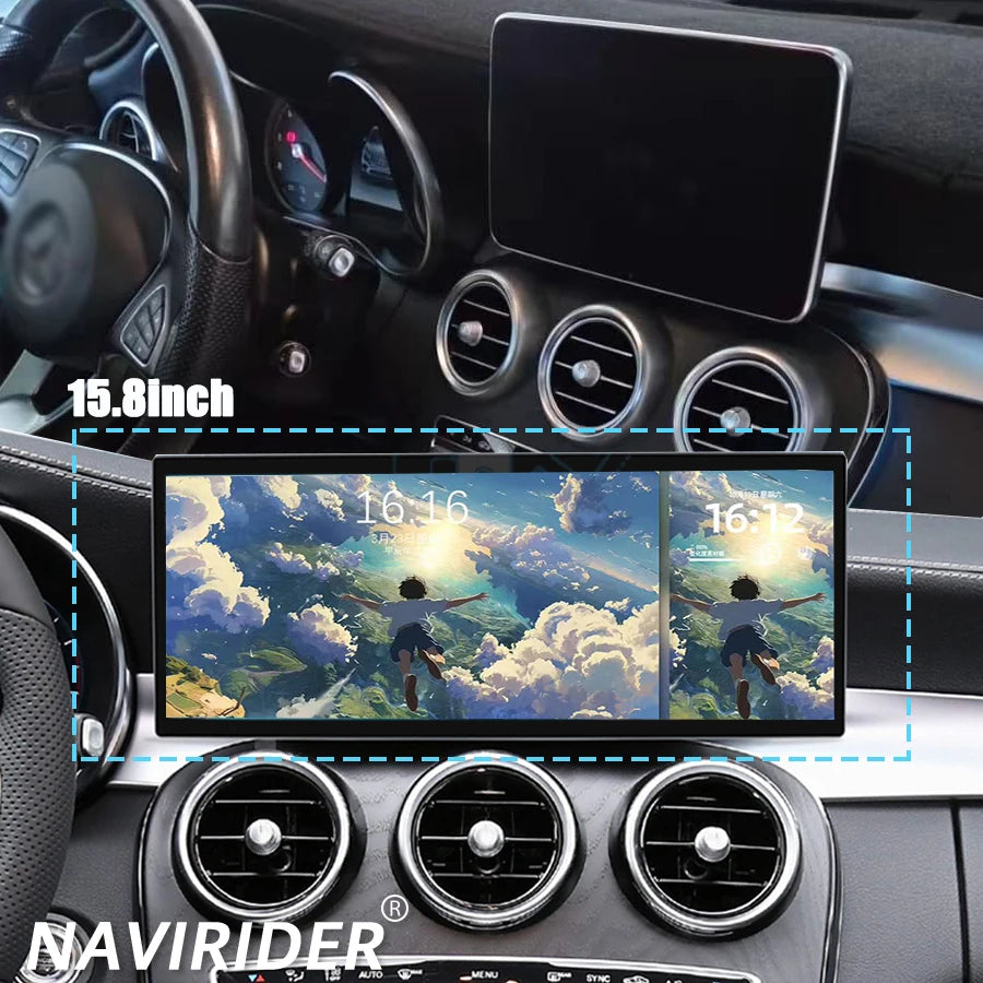 15.8'' Navirider Android 15 Car Radio CarPlay Navi Stereo For Mercedes-Benz ML GL GLE GLS