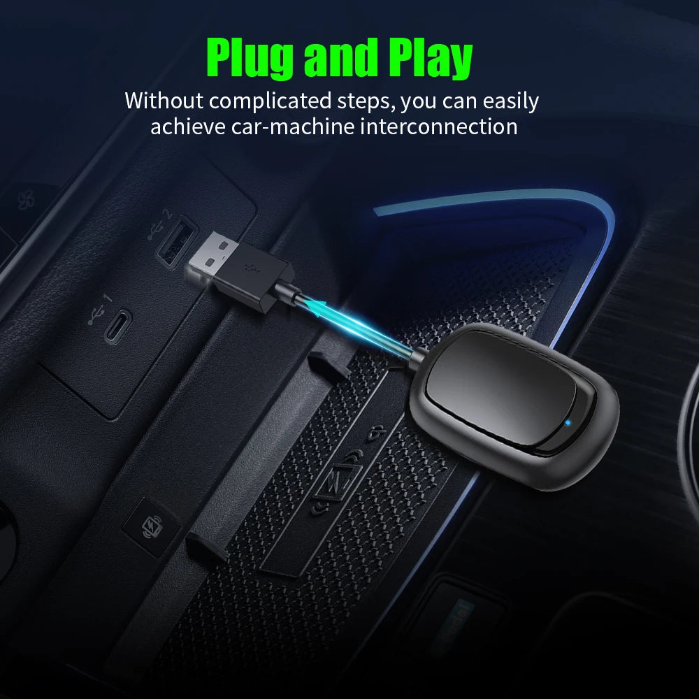 Upgrade Mini Wired to Wireless Android Auto Adapter for Wired Android Auto Car Smart Ai Bo