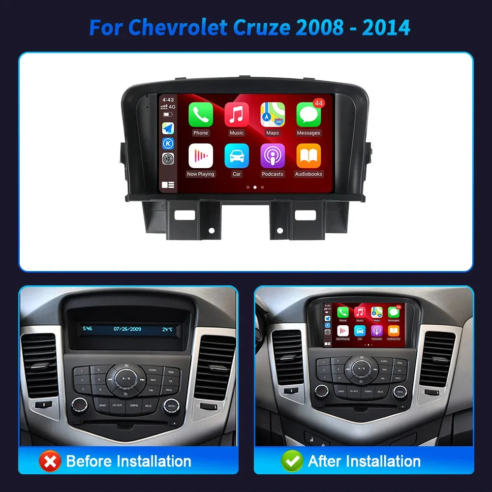 7inch Autoradio For Chevrolet Cruze 2008-2014 Head Unit Radio Stereo 4G GPS Navigation BT