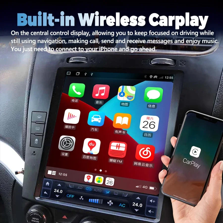 Android Big Screen Car Radio For Dodge Journey Fiat Freemont 2012-2020 Carplay GPS Multime