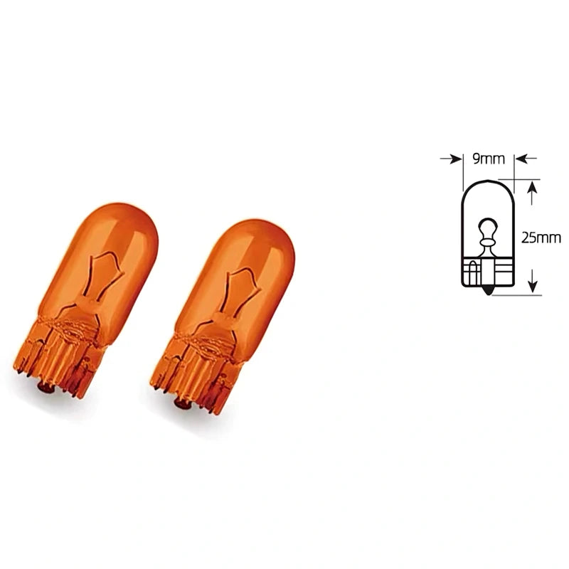 Philips WY5W T10 12V 5W Amber Color Standard Turn Signal Lamps Standard Indlcator 12396NAC