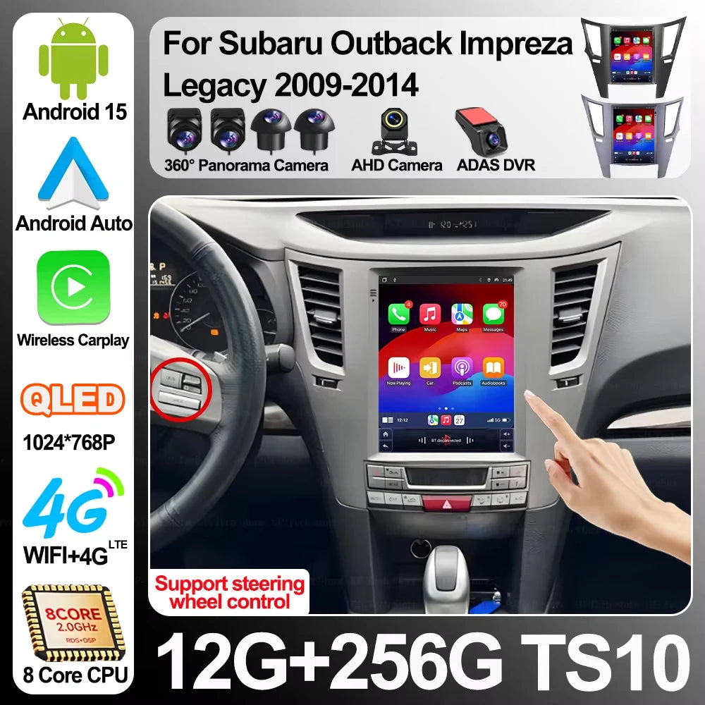 9.7 Inch Android 16 For Subaru Outback Impreza Legacy 2009-2014 Car Radio Multimedia Playe | AUTOKITSHOP