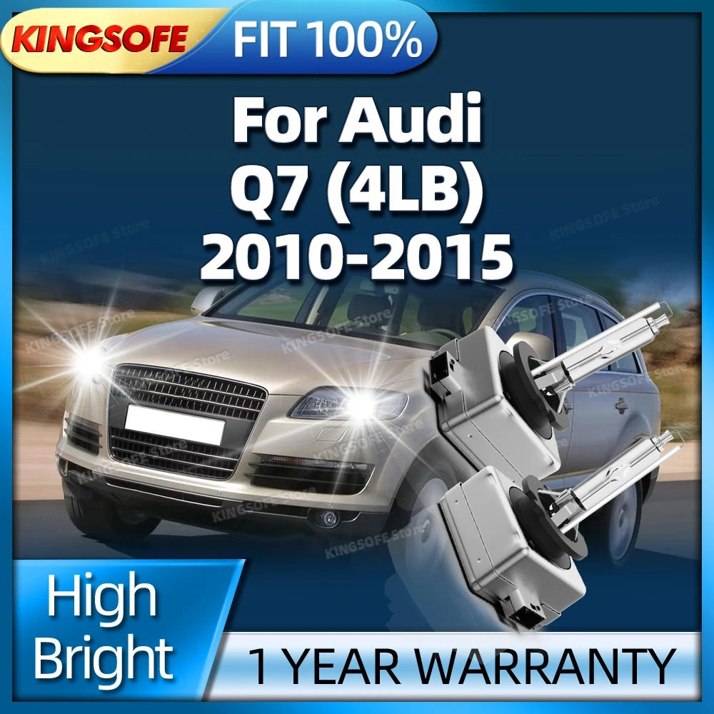 D3S Xenon Light Bulbs 6000K HID Car Headlight 35W Upgrade Lamp For Audi Q7 4LB 2010 2011 2