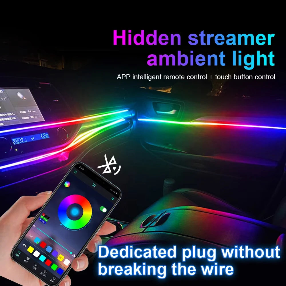 64 Color - Ambient Light - for VW 2014-2021 - App Control - Car Interior Lighting