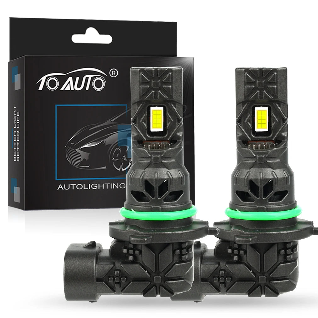 TOAUTO H7 H4 LED Car Headlight Bulbs H1 H3 H11 HB3 9005 HB4 9006 Canbus Auto Lamps with Fan Turbo Led Automobile 6000K 12V
