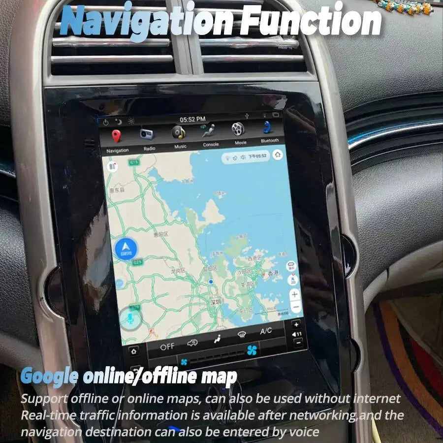 Navirider 9.7" GPS Wireless CarPlay Android 15 Screen For Chevrolet Malibu XL 2012 2013 20