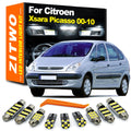ZITWO 11Pcs LED Bulb Interior Indoor Light Kit For Citroen Xsara Picasso 2000 20 for 2001-2005 - Canbus LED Car Light