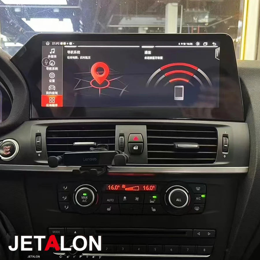 BT Carplay Android qled Screen Radio For BMW X3 F25 X4 F26 2010-2018 CIC NBT EVO GPS Multi