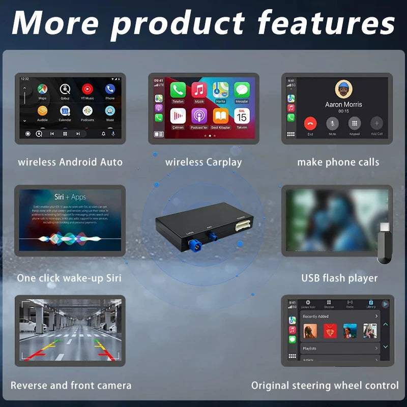 Wireless Carplay Android Auto Lossless Installation Interface Module For Audi A3 A4 A5 Q2