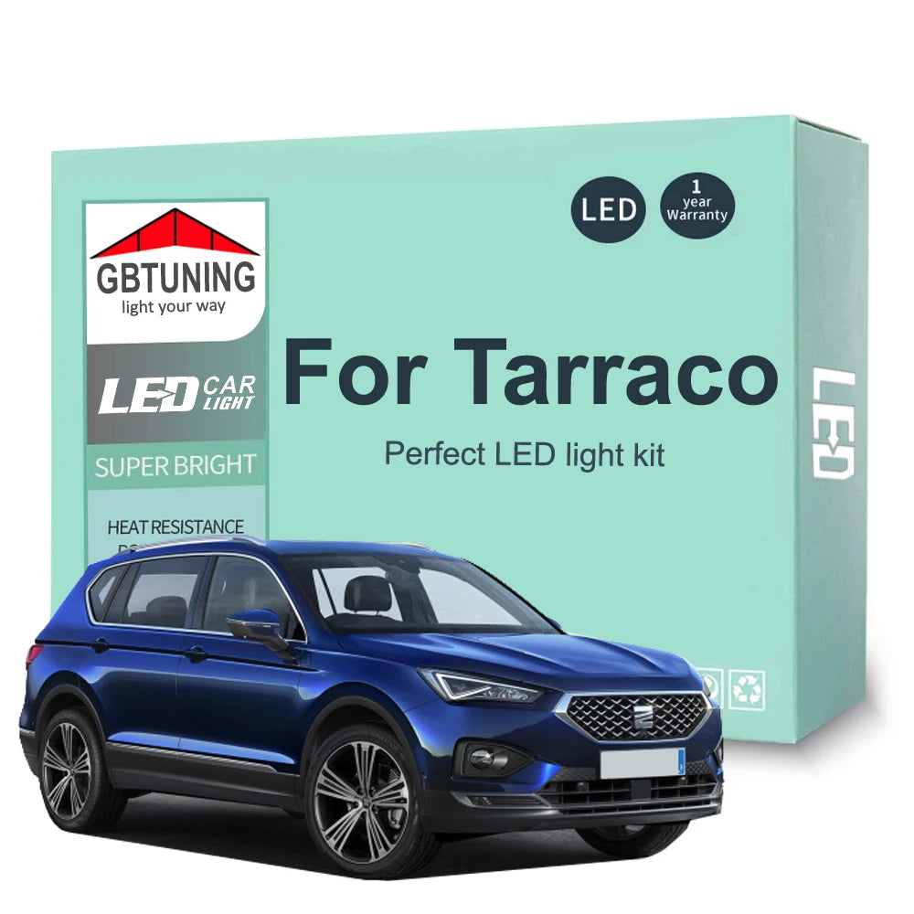 10-Piece LED Interior Light Kit for Seat Tarraco - Canbus Error-Free Bulbs | AUTOKITSHOP