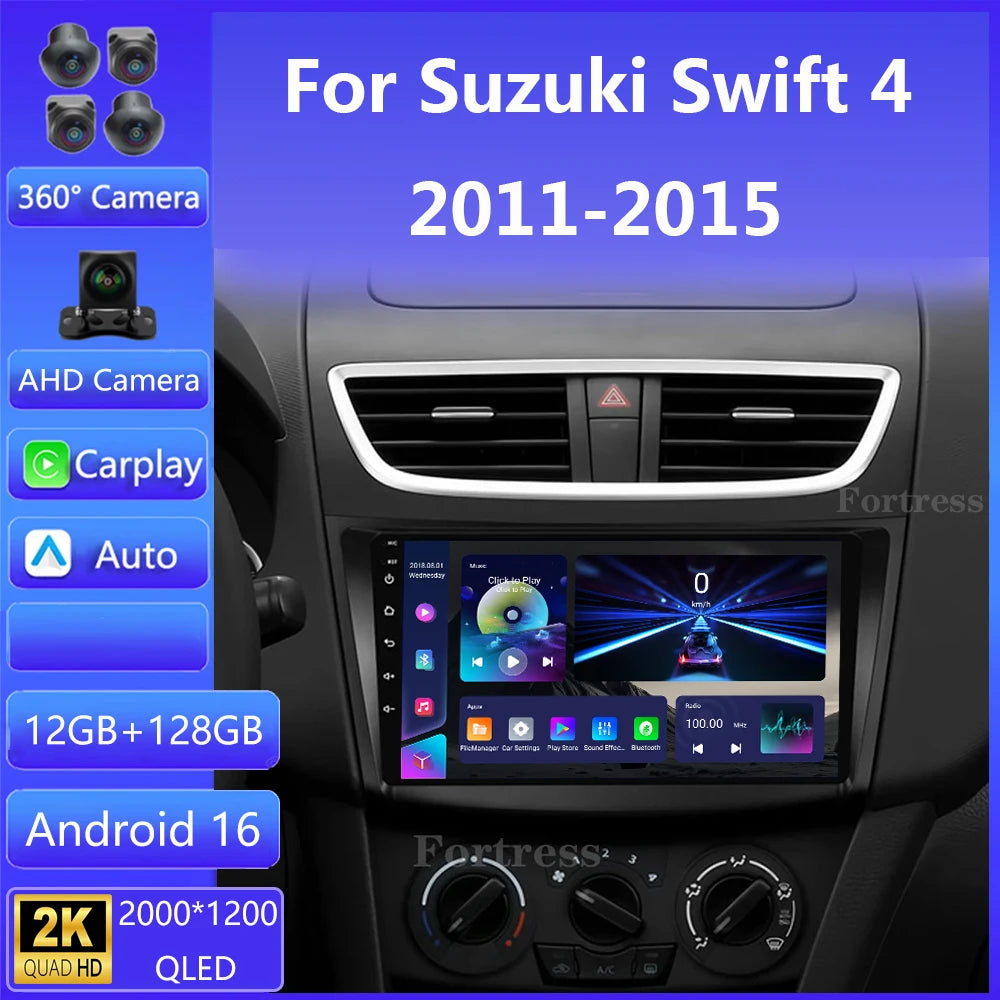 Android 16 For Suzuki Swift 4 2011 2012 2013 2014 2015 Wireless Android Auto Carplay Car R