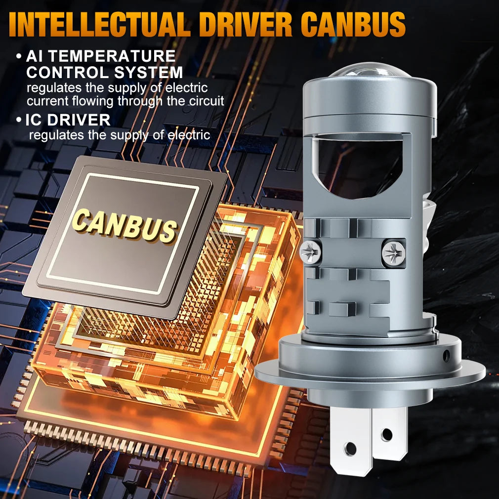 H7 H11 Bi LED Projector Lens Car Headlight Canbus Lamp 9005 HB3 9006 HB4 Auto Led Light Tu