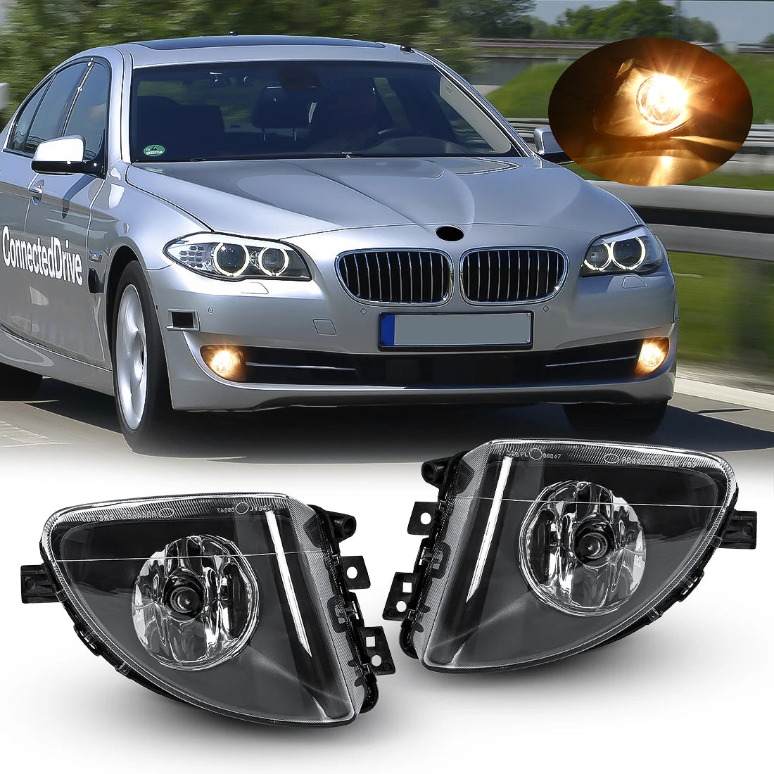 63177216888 63177216887 Car Fog Lamps For BMW 5 Series 5 Series F10 F18 520d 520i 523li 52 | AUTOKITSHOP