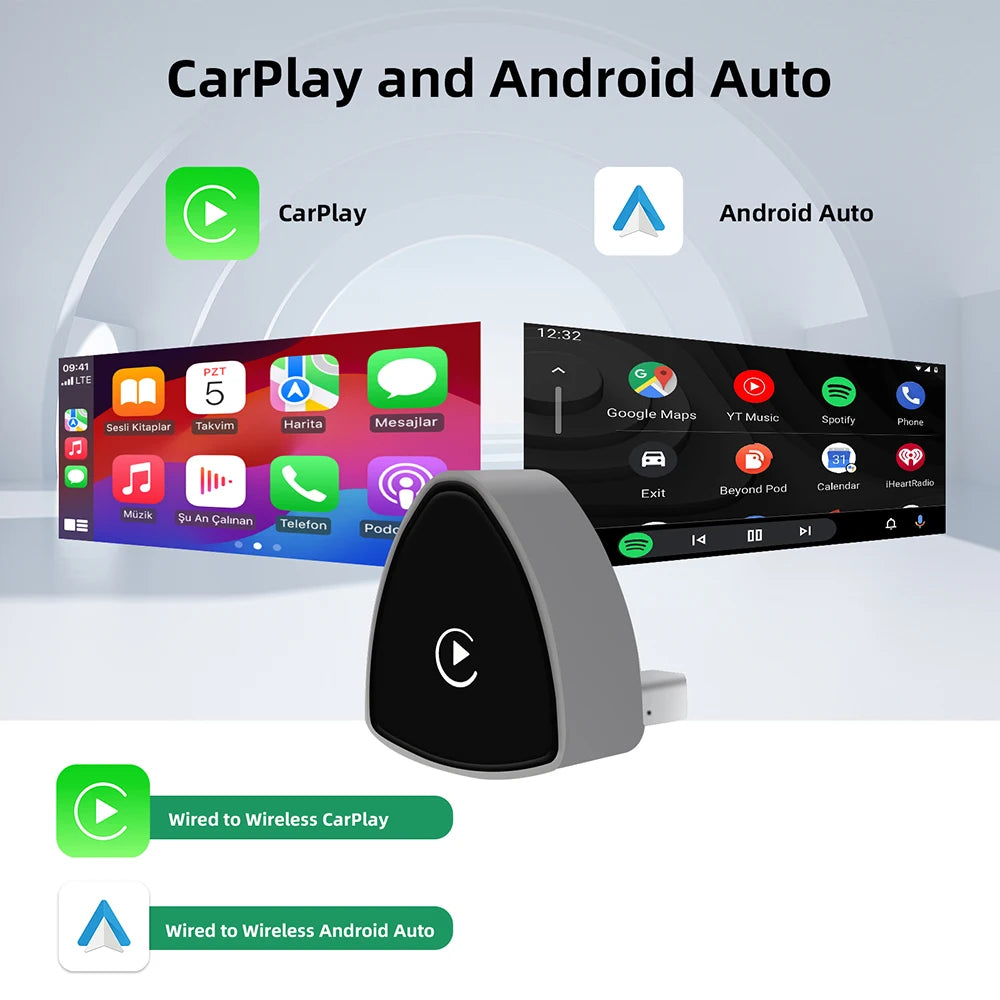 Wireless CarPlay Android Auto Adapter USB Dongle Smart Mini Box Plug And Play Universal Fo | AUTOKITSHOP