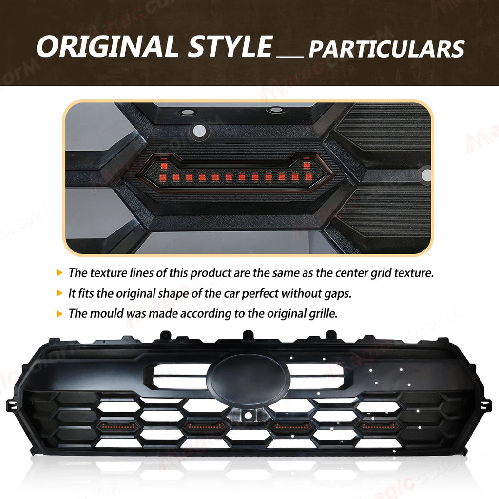 For Toyota Tacoma TRD Sport 2024 2025 Grille Lights Front Grill Lamp Car LED White Amber R | AUTOKITSHOP