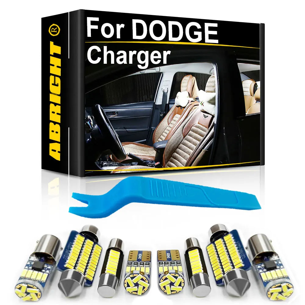 LED Interior Light Kit for Dodge Charger - Canbus Error-Free Bulbs | AUTOKITSHOP