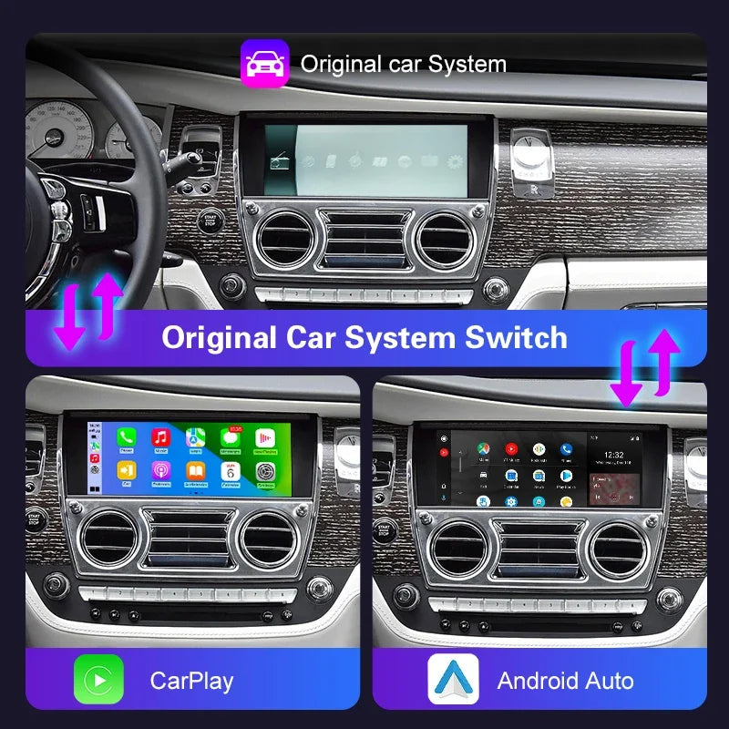 Wireless Carplay For Rolls Royce 2015-2018 Dawn Wraith Ghost Phantom with NBT System Andro