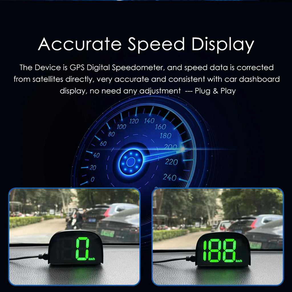 Car HUD Car HeadUp Display Car Global Position System Speedometer Digital Display Speed Meter El - Automotive LED Light