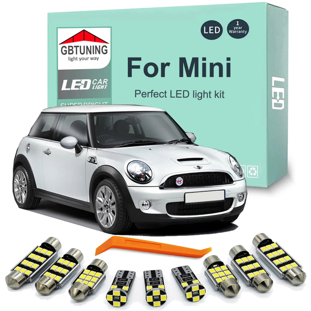 LED Interior Light Kit for MINI R50 R53 R56 F55 F56 R52 R57 R58 R59 R60 Countryman R55 Clubman R61 Paceman - Canbus E...