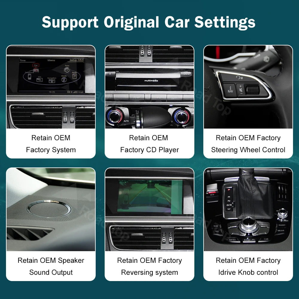 CN RoadTop 3G MMI Wireless CarPlay Multimedia Ultra-thin Screen Android Auto For Audi A4 2