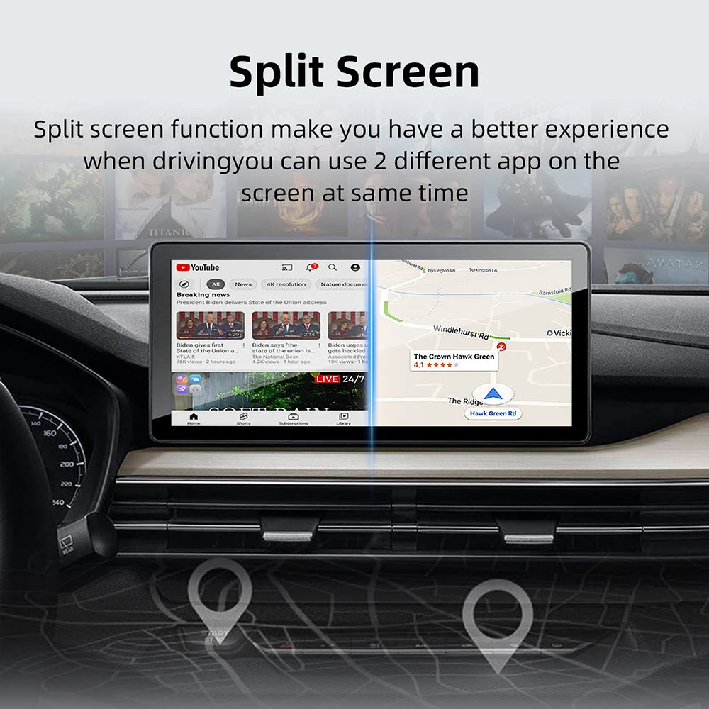 Android 13 Box Support Netflix For YouTube Wireless CarPlay Android Auto Ultra 8+128G 4G L