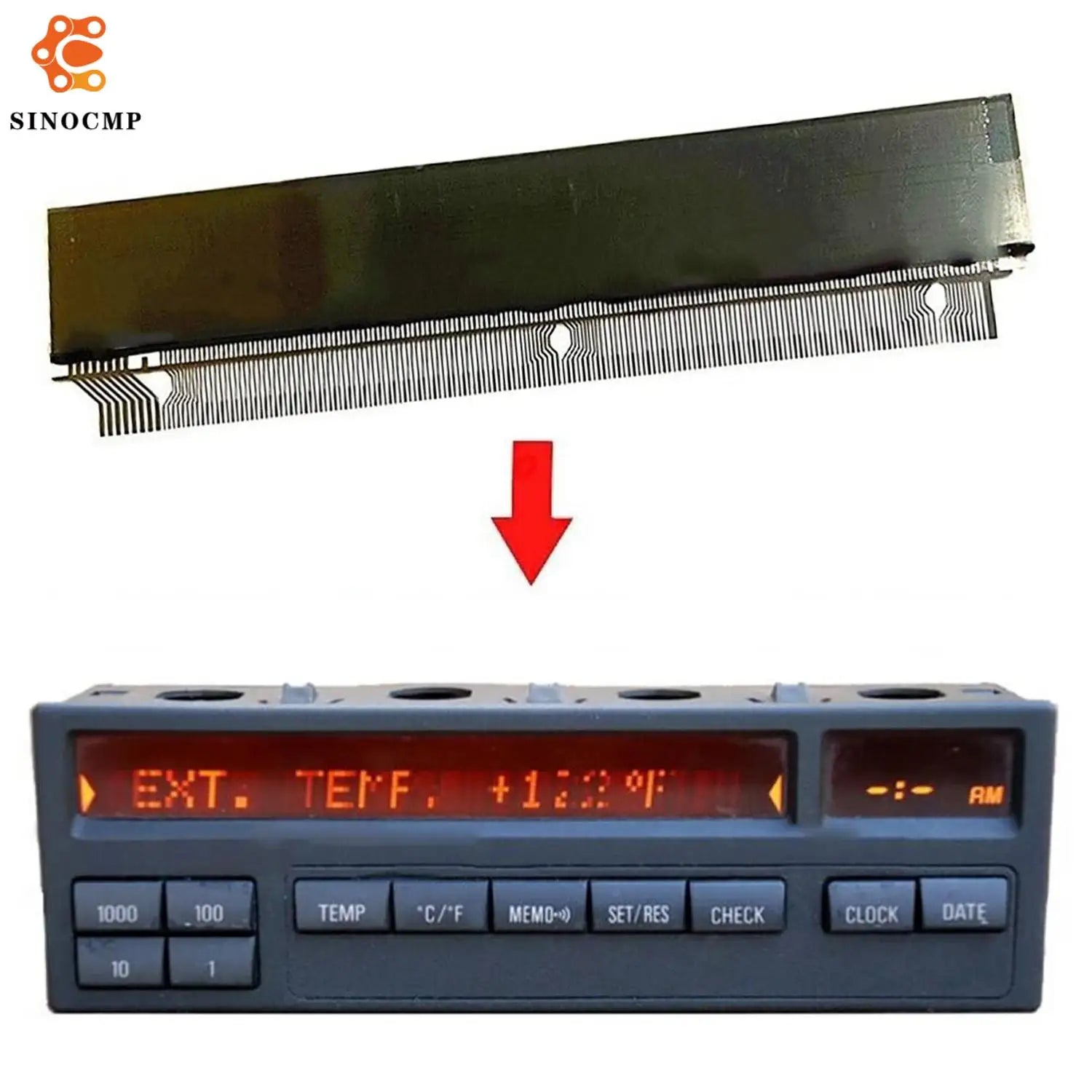 62136913865 11-Button Computer OBC LCD Display 62138357666 For BMW E36 E31 3 8 Series M3 O
