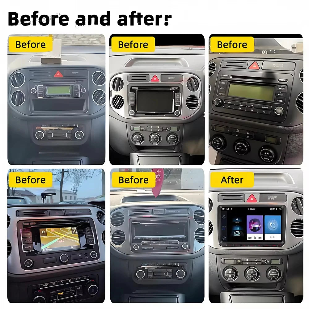 Android 16 Car Multimedia Radio For Vw Volkswagen Tiguan 1 Nf 2006 2008-2012 2013 2014 201 | AUTOKITSHOP
