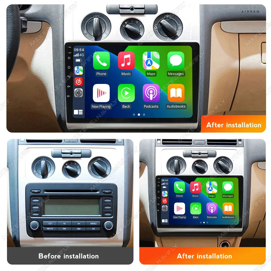 IPS touch screen 10inch Car Radio For Volkswagen Touran 1 2003-2010 Wireless Carplay GPS N
