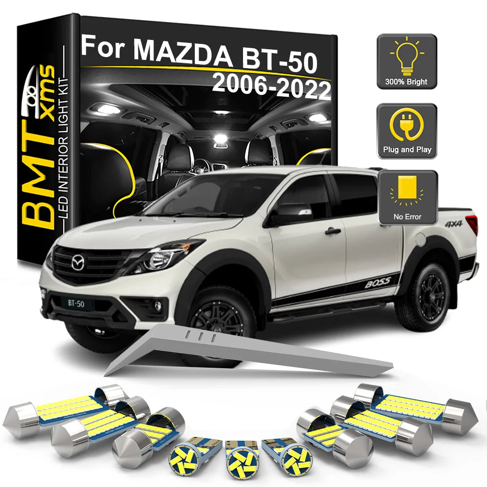 LED Interior Light Kit for Mazda BT-50 BT50 2006-2011 - Canbus Dome Map Door Trunk Bulbs | AUTOKITSHOP