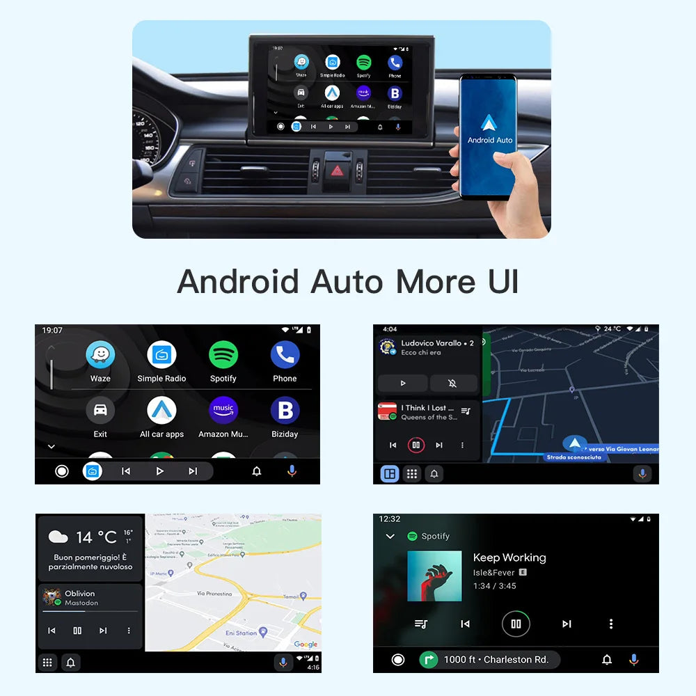 Wireless Carplay Android Auto for Audi A6 S6 A7 C7 RMC with Interface Mirror Link AirPlay  | AUTOKITSHOP