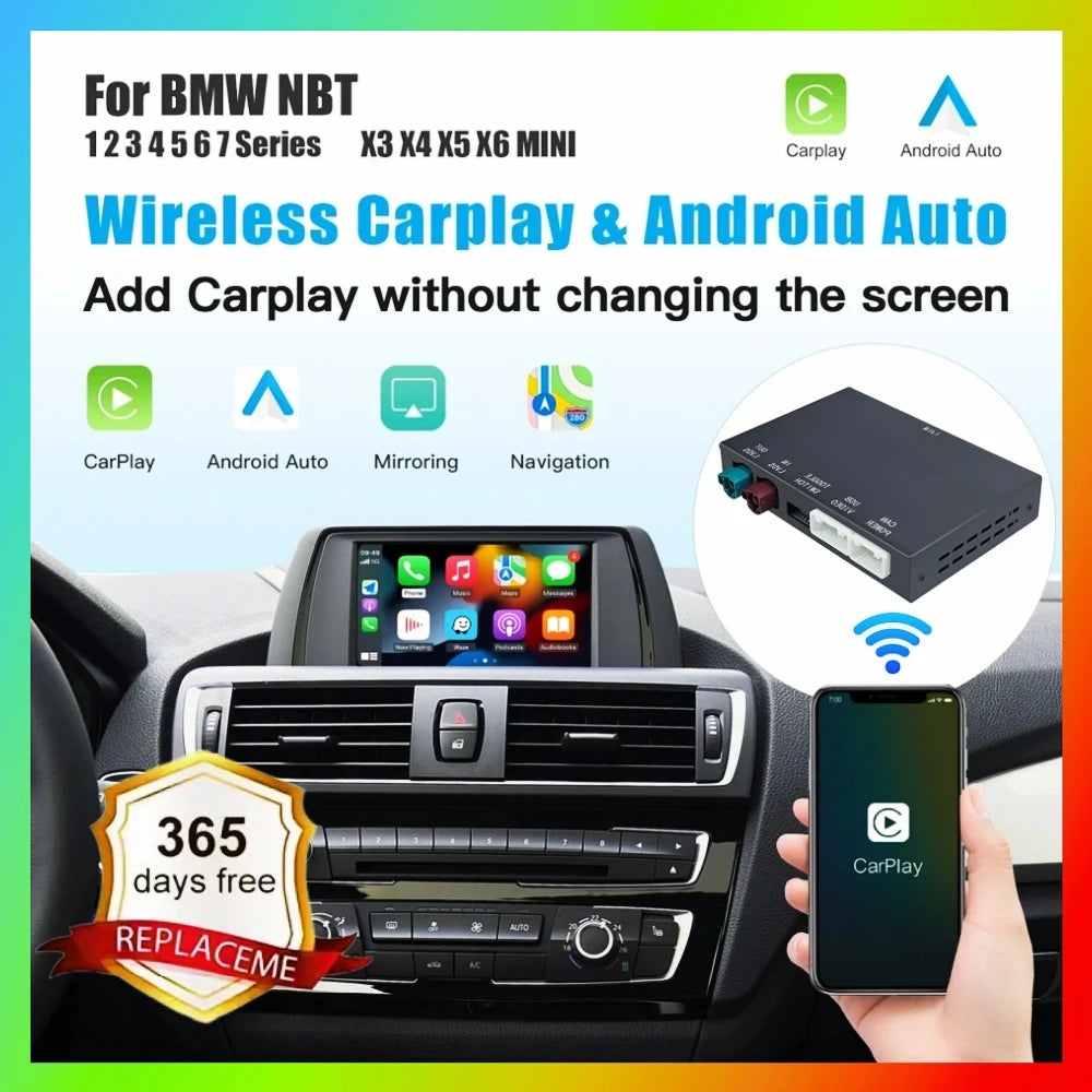 Wireless CarPlay Android Auto for BMW NBT MINI F56 X3 F25 X4 F26 X5 F15 F85 X6 F16 F86 123 | AUTOKITSHOP